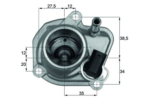 MAHLE Termosztát házzal TI2987_MAHLE