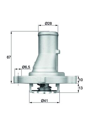 MAHLE Termosztát házzal TI6887D_MAHLE