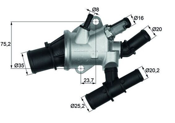 MAHLE Termosztát TI15588_MAHLE