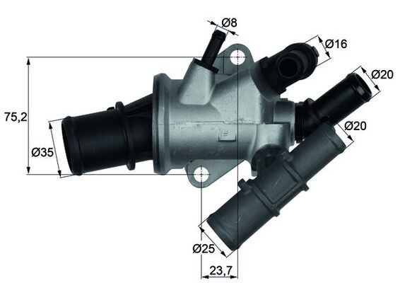 MAHLE Termosztát TI16588_MAHLE