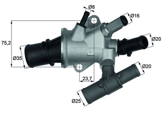 MAHLE Termosztát TI16888_MAHLE