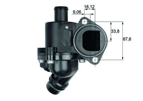 MAHLE Termosztát házzal TM3105_MAHLE