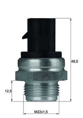 MAHLE Ventilátor kapcsoló TSW13D_MAHLE