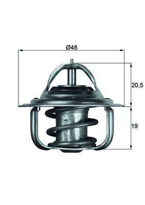 MAHLE Termosztát TX592D_MAHLE