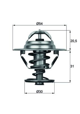 MAHLE Termosztát TX1081D_MAHLE