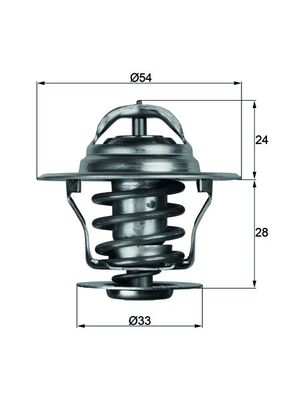 MAHLE Termosztát+O gyűrű TX1192D_MAHLE