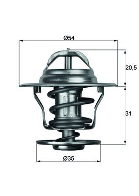 MAHLE Termosztát TX1387D_MAHLE