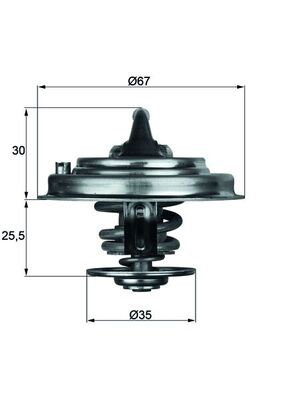 MAHLE Termosztát TX3080D_MAHLE