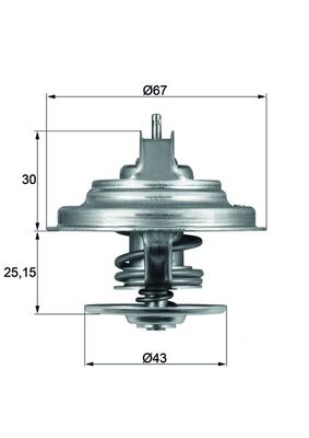 MAHLE Termosztát TX3192DS_MAHLE