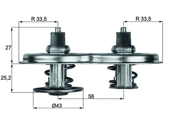 MAHLE Termosztát TX3383D_MAHLE