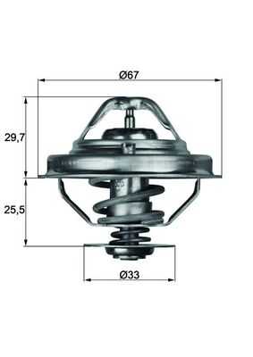 MAHLE Termosztát TX3888D_MAHLE