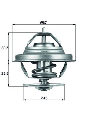 MAHLE Termosztát TX5883_MAHLE