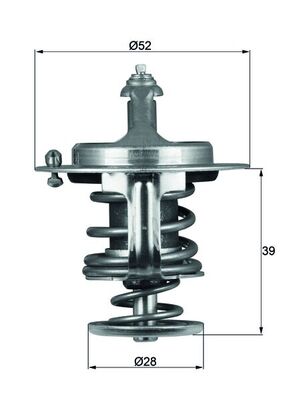 MAHLE Termosztát TX7182D_MAHLE