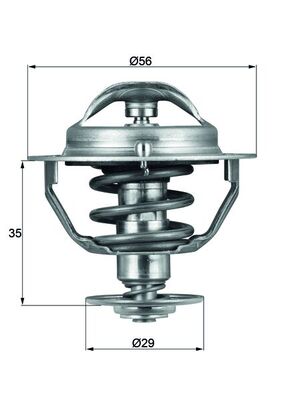 MAHLE Termosztát+O gyűrű TX7382D_MAHLE