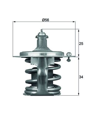 MAHLE Termosztát TX7978D_MAHLE