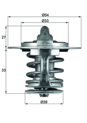 MAHLE Termosztát+tömítés TX8477_MAHLE