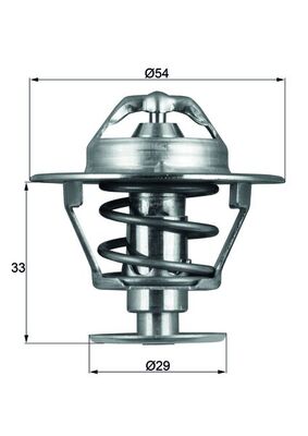 MAHLE Termosztát TX8676D_MAHLE