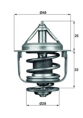 MAHLE Termosztát TX8777D_MAHLE