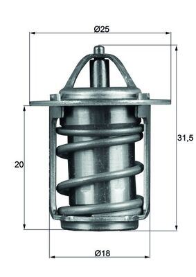 MAHLE Termosztát TX683_MAHLE