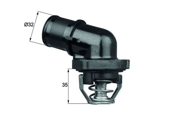 MAHLE Termosztát házzal TI18189_MAHLE