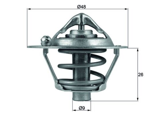 MAHLE Termosztát+O gyűrű TX10882D_MAHLE