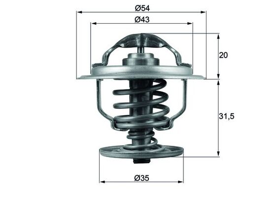 MAHLE Termosztát TX10987D_MAHLE