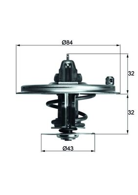 MAHLE Termosztát TX3685D_MAHLE