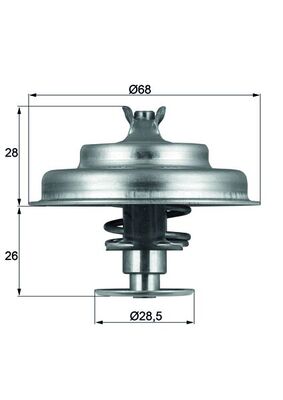 MAHLE Termosztát TX7580D_MAHLE