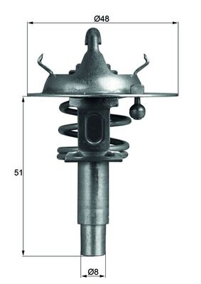 MAHLE Termosztát TX10690D_MAHLE