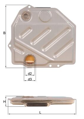 MAHLE Szűrő, automataváltó HX48_MAHLE