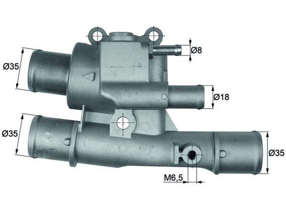 MAHLE Termosztát házzal TI12388_MAHLE