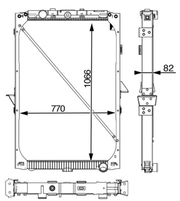 MAHLE Vízhűtő CR819001P_MAHLE