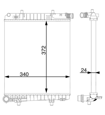 MAHLE Vízhűtő CR1592000S_MAHLE