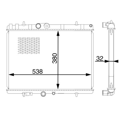 MAHLE Vízhűtő CR1599000S_MAHLE