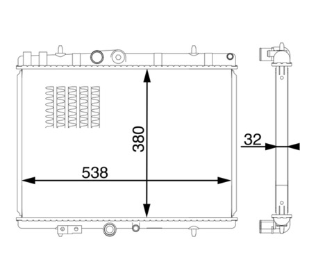 MAHLE Vízhűtő CR1601000S_MAHLE