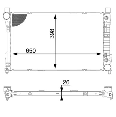 MAHLE Vízhűtő CR1602000S_MAHLE