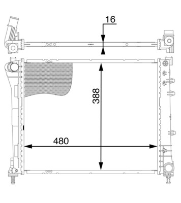 MAHLE Vízhűtő CR2004000S_MAHLE