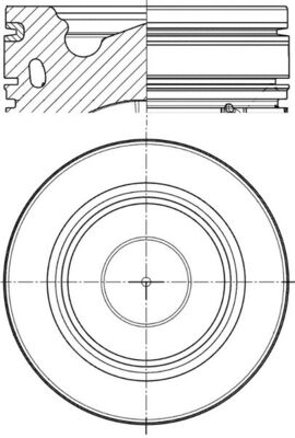 MAHLE Dugattyú 061PI00137000_MAHLE