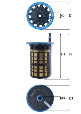 MAHLE Üzemanyagszűrö betét KX515_MAHLE