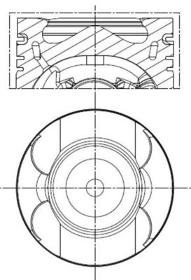 MAHLE Dugattyú 001PI00133000_MAHLE