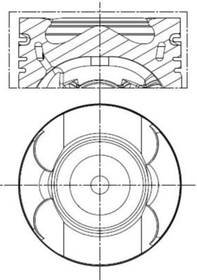 MAHLE Dugattyú 001PI00189000_MAHLE