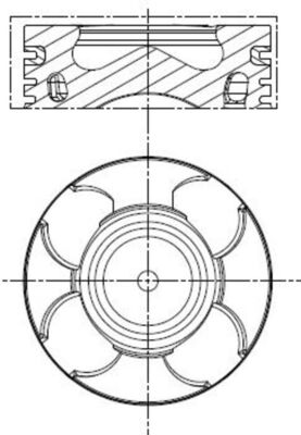 MAHLE Dugattyú 011PI00100001_MAHLE