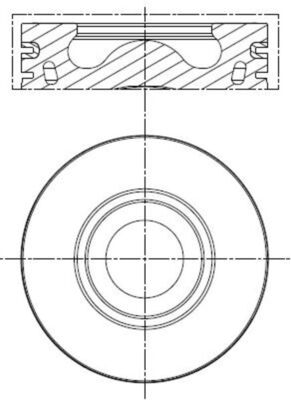 MAHLE Dugattyú 013PI00140000_MAHLE