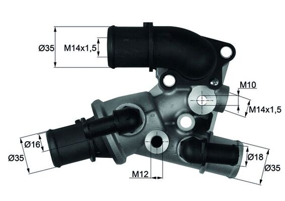 MAHLE Termosztát TI11180D_MAHLE