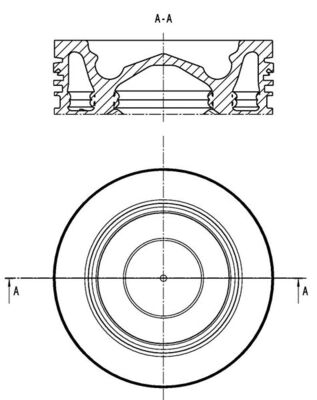 MAHLE Dugattyú 061PI00139000_MAHLE