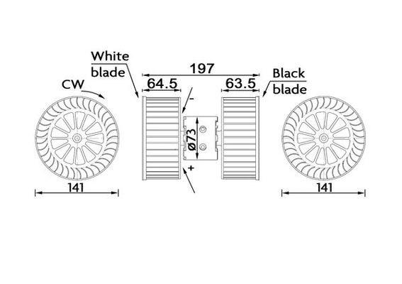 MAHLE Ventilátor, utastér AB192000S_MAHLE