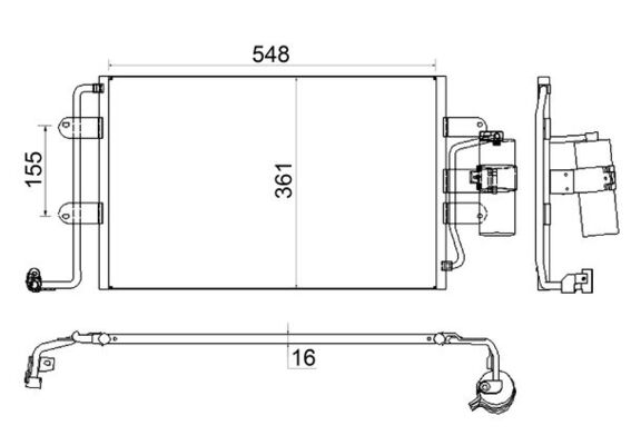 MAHLE Klímahűtő AC228001S_MAHLE