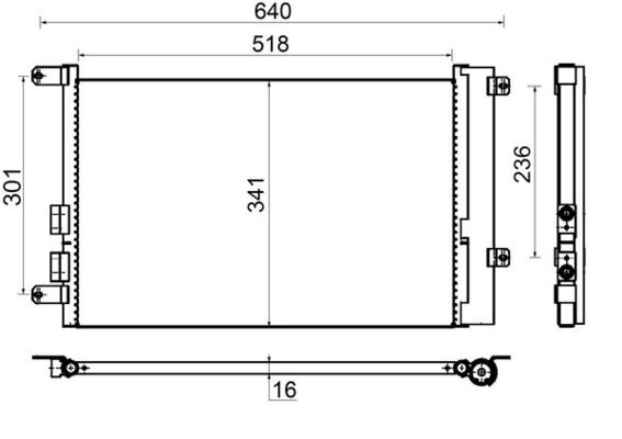 MAHLE Klímahűtő AC401000S_MAHLE