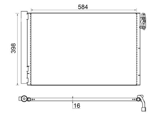 MAHLE Klímahűtő AC413001S_MAHLE