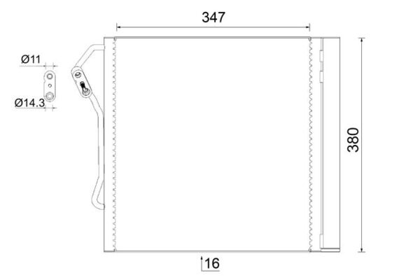 MAHLE Klímahűtő AC451000S_MAHLE